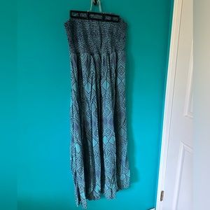 3X forever 21 plus size maxi strapless dress